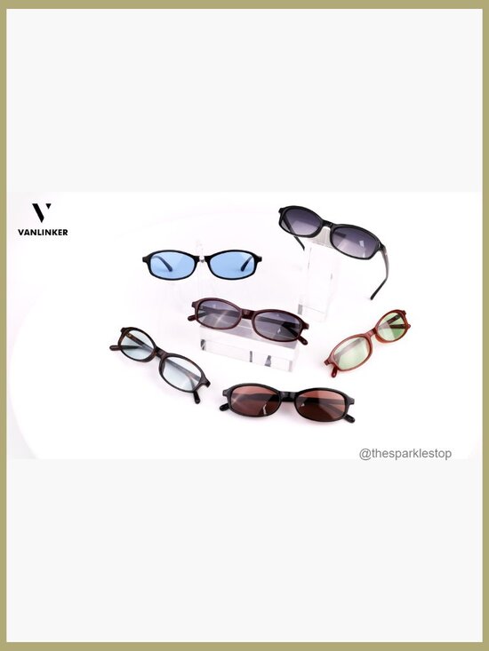 Retro Polarized Rectangular Sunglasses - Small Square Frame Vintage Narrow Thin main image 4